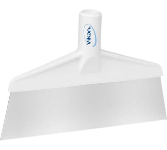 Изображение товара Скребок с рабочей пластиной из нержавейки для столов и полов Vikan 260 мм, белый 29105
