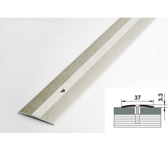 Изображение товара Порог напольный Лука пс 03.900.057 бетон айс, 90 см, 37 мм  УТ000076968