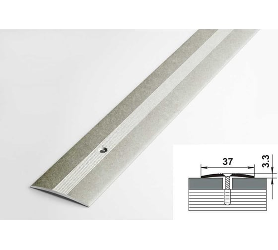 Изображение товара Порог напольный Лука пс 03.1350.058 бетон сильвер, 135 см, 37 мм УТ000076939