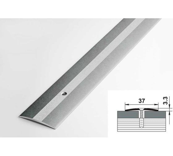 Изображение товара Порог напольный Лука пс 03.900.059 бетон скай, 90 см, 37 мм  УТ000076970