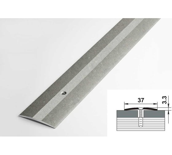Изображение товара Порог напольный Лука пс 03.900.055 бетон классик, 90 см, 37 мм  УТ000076966