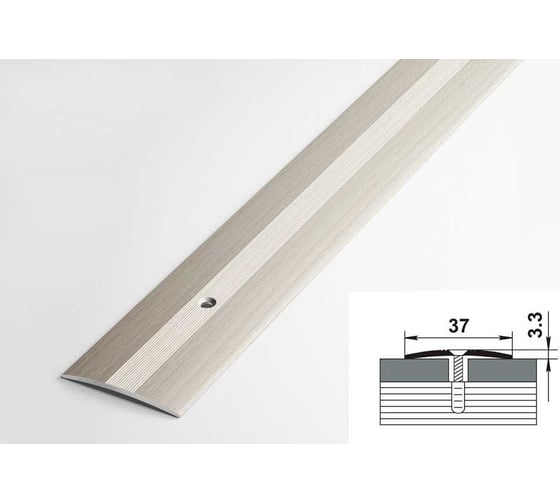 Изображение товара Порог напольный Лука пс 03.900.053 бук беленый, 90 см, 37 мм  УТ000076964
