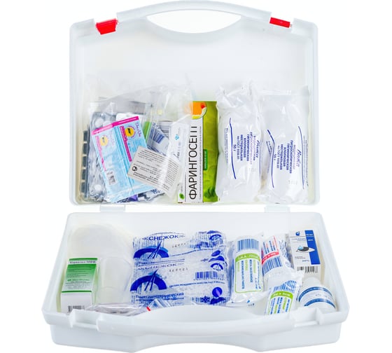 Изображение товара Аптечка первой помощи для оснащения рабочих кабинетов, учреждений и организаций АРК, футляр-полистирол ФЭСТ №5.1 ф.5.1