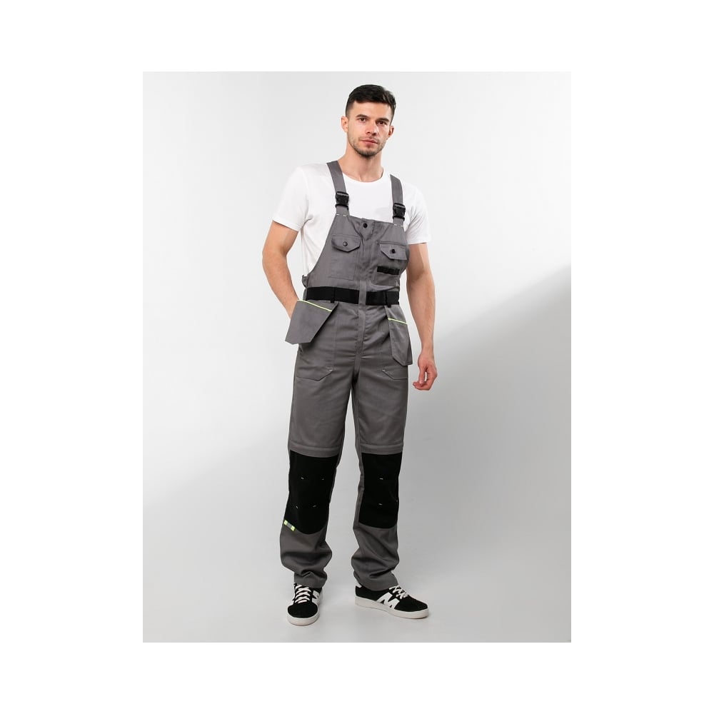 Изображение товара Мужской летний полукомбинезон ООО ГУП Бисер Премьер размер 60-62 серый легкий прочный комфортный