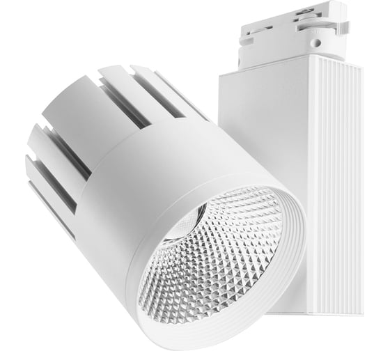 Изображение товара Светодиодный трековый однофазный светильник на шинопровод FERON AL105 30W, 2400 Lm, 4000К, 35 градусов, белый 29693