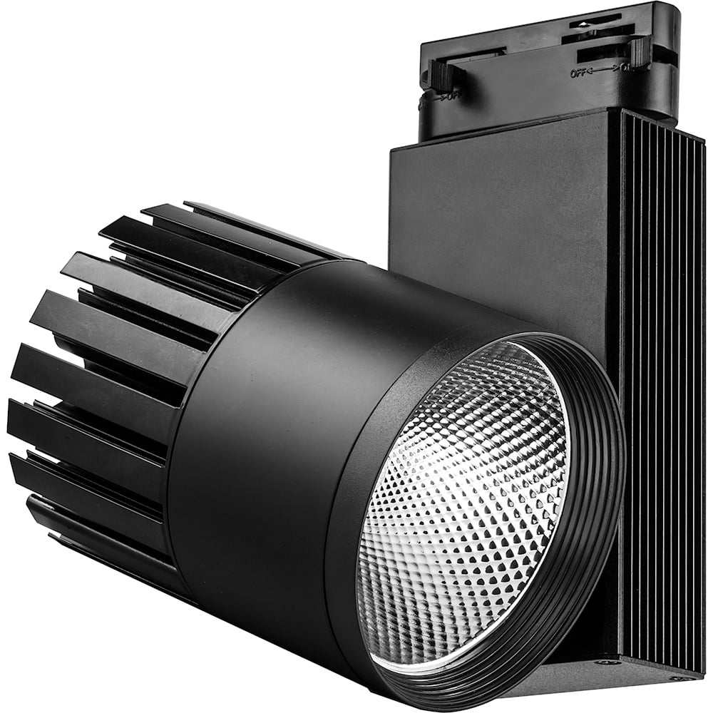 Светодиодный трековый светильник на шинопровод feron al105 40w, 3600 lm, 4000к, 35 градусов, черный 29696 - фото 1