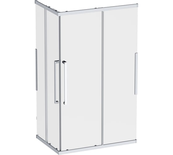 Изображение товара Душевое ограждение AM.PM Func Square Slide 120x80, мат хром, прозрачное W84G-403-12080-MT