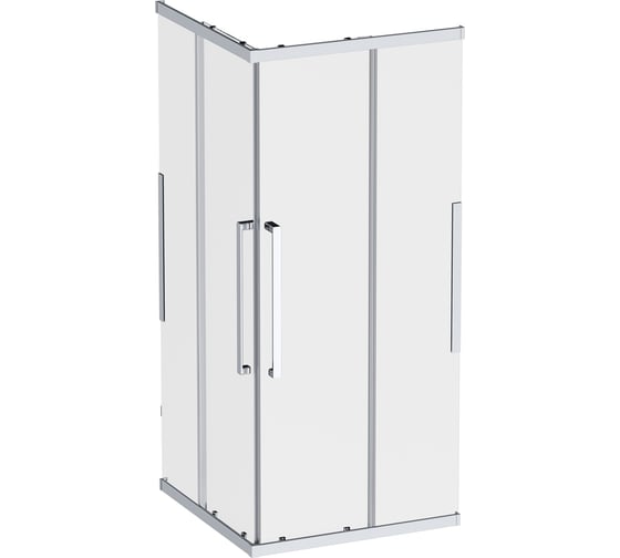 Изображение товара Душевое ограждение AM.PM Func Square Slide 90x90, мат хром, прозрачное W84G-403-9090-MT