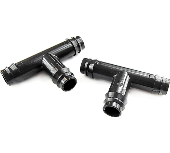 Изображение товара Пластиковый тройник для капельной трубки Профитт 2 шт., 16 мм 8221621