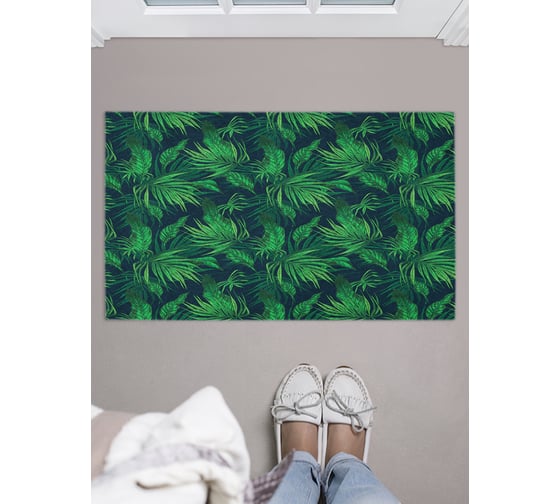 Изображение товара Придверный коврик в прихожую JOYARTY с принтом Тропический лес, 45х75 см door_423821