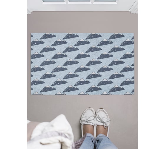 Изображение товара Придверный коврик в прихожую JOYARTY с принтом Горные вершины, 45х75 см door_183787