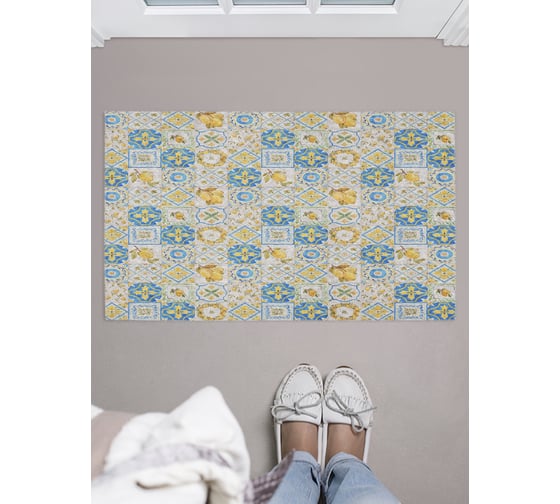 Изображение товара Придверный коврик в прихожую JOYARTY с принтом Пэчворк, 45х75 см door_423856