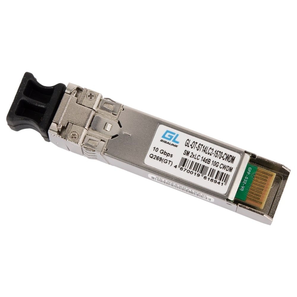 Изображение товара Модуль GIGALINK SFP+ CWDM, 10Гбит/c, два волокна, SM, 2xLC, 1510нм, 14dB GL-OT-ST14LC2-1510-CWDM