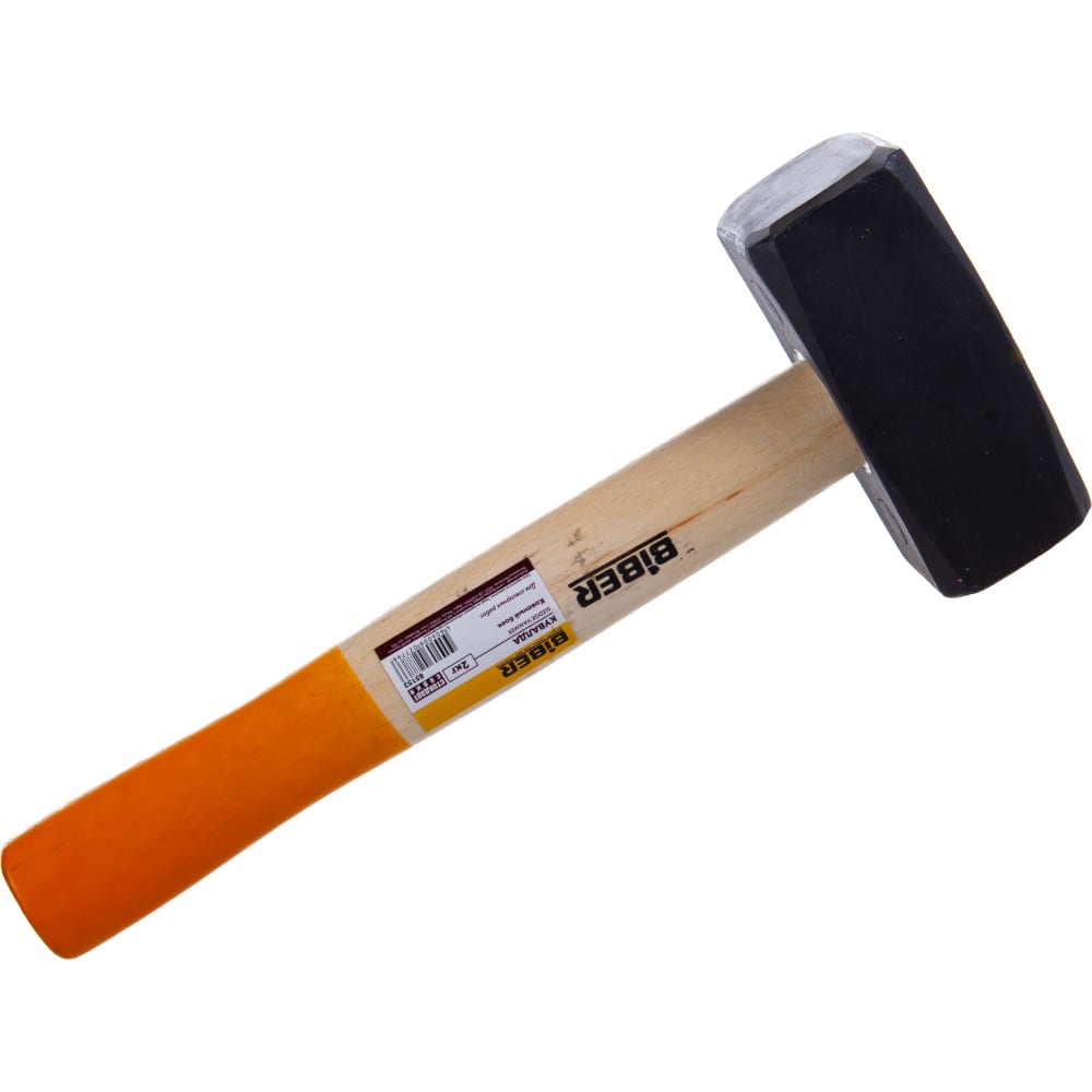 фото Кованая кувалда с деревянной ручкой 2кг biber стандарт 85153 тов-085222