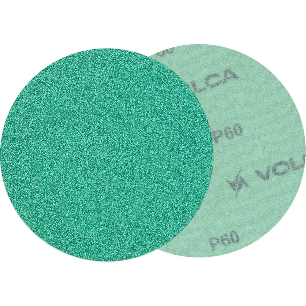Изображение товара Диск абразивный на пленочной основе Emerald 125 мм, без отв., P60, 100 шт VOLCA 55210104006