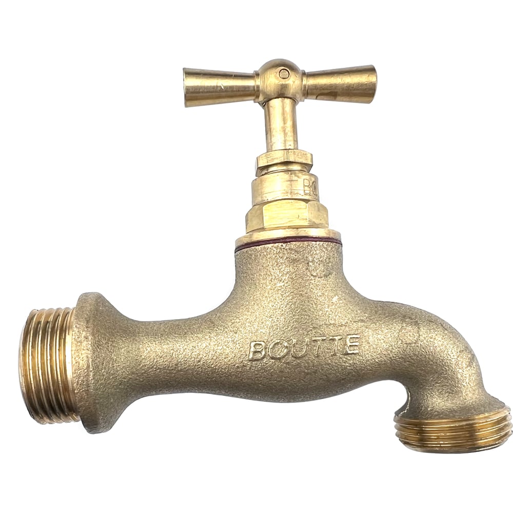 Изображение товара Садовый кран с вентилем Профитт 3/4" латунь золотой профессиональный