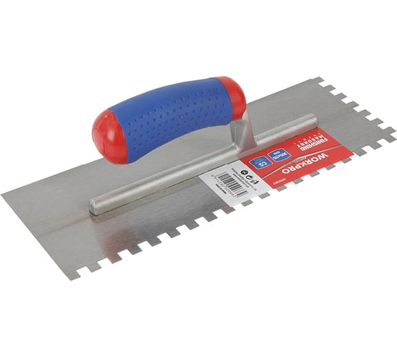 Изображение товара Штукатурная гладилка WORKPRO 3051150 7 мм зубья, 88 мм WP323017