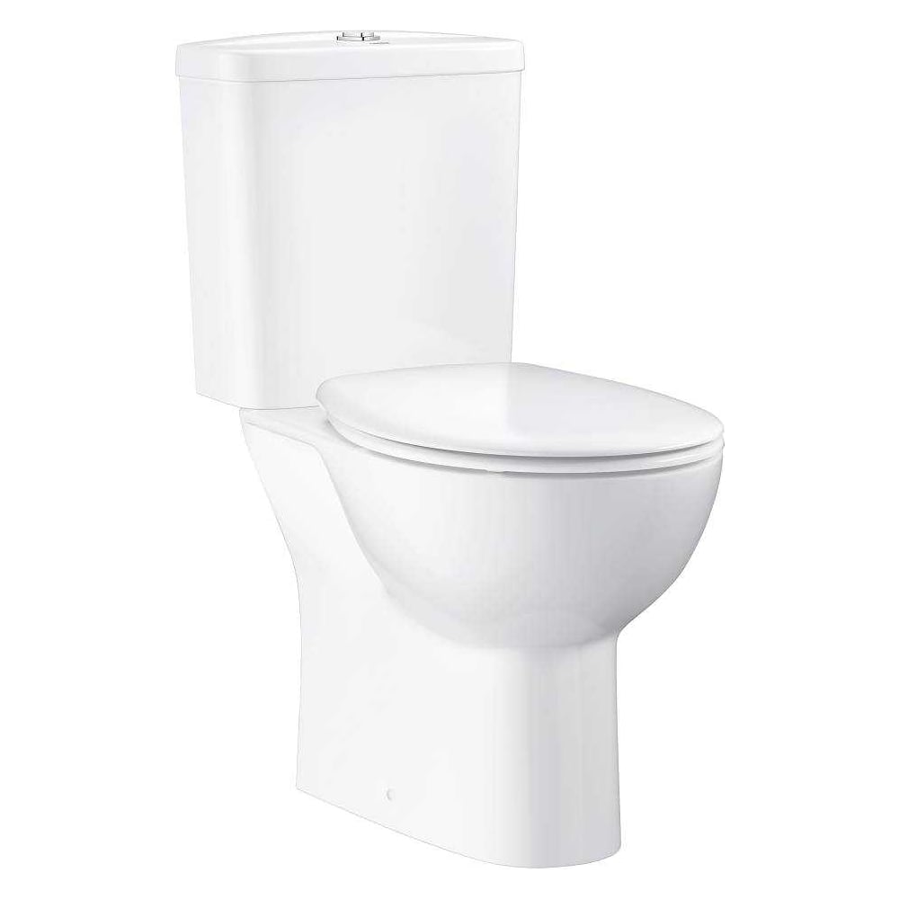Изображение товара Напольный унитаз Grohe Bau Ceramic с бачком и сиденьем, альпин-белый 39604000 Изображение товара Напольный унитаз Grohe Bau Ceramic с бачком и сиденьем, альпин-белый 39604000