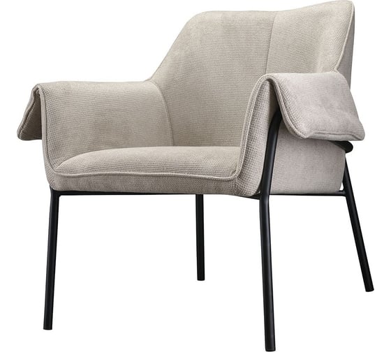 Изображение товара Лаунж-кресло Bergenson Bjorn Aline, шенилл, серо-бежевое FH-ALN-ARMCH-PL-TP