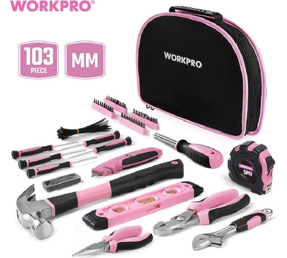 Изображение товара Набор инструментов для женщин WORKPRO 100 предметов WP206818