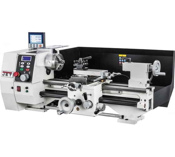 Изображение товара Токарный станок по металлу с УЦИ, зона обработки 210х450мм, 230 В JET BD-8A DRO 50000548M
