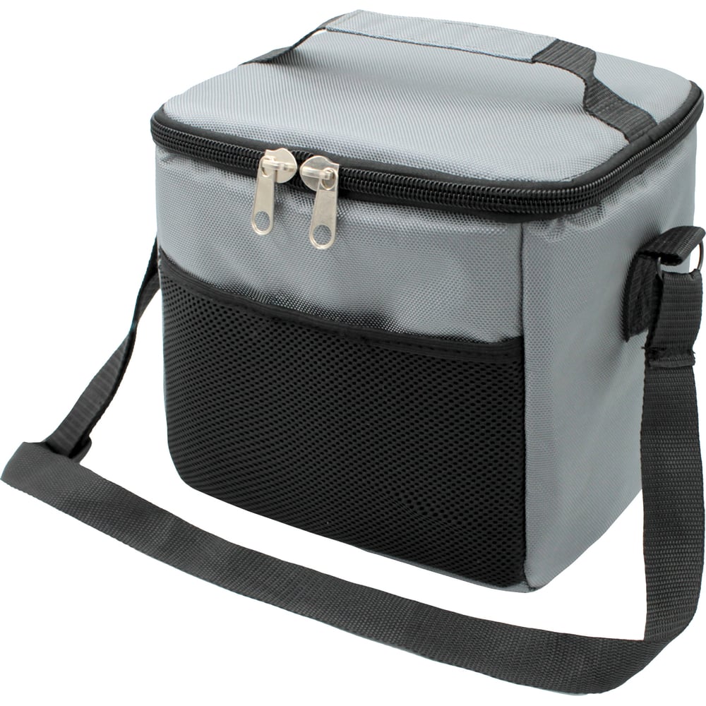 Изображение товара Сумка-холодильник для продуктов еды пикника Бацькина баня недорогая изотермическая, сумки-термосы 10 л, серая 81442-ВИ