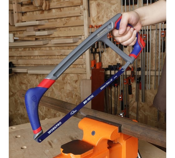 Изображение товара Ножовка по металлу WORKPRO алюминиевая сверхпрочная 300mm 24TPI WP215027