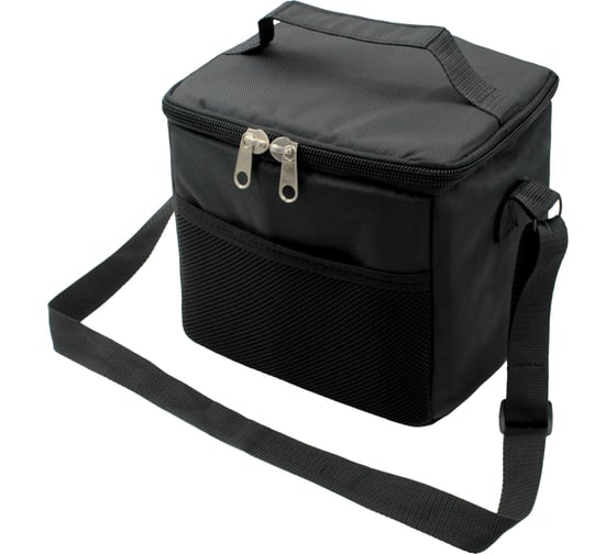 Изображение товара Сумка-холодильник недорогая изотермическая для продуктов еды пикника Бацькина баня 10 л, черная сумки-термосы 81445-ВИ