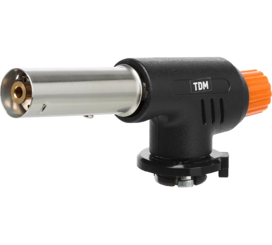 Изображение товара Газовая горелка TDM ELECTRIC регулятор подачи, пьезоподжиг, бутан, блистер, серия "Гранит" SQ1041-0102