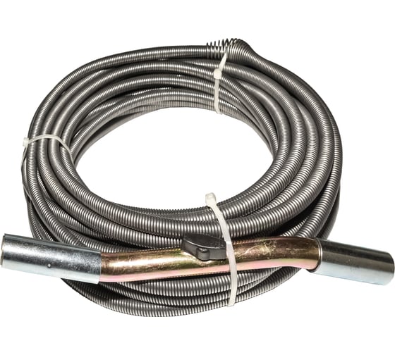 Изображение товара Спираль сантехника с универсальной насадкой для удаления засоров в трубах Ф до 160 мм и длиной до 23 метров CROCODILE 50310-13-23