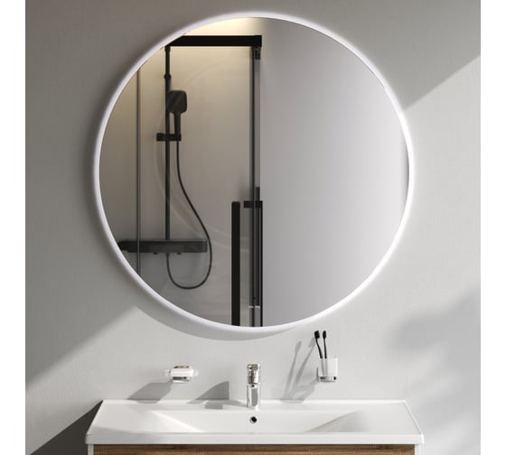 Изображение товара Круглое зеркало AM.PM X-Joy с интерьерной Led подсветкой, ИК-сенсором, 110 см M85MOX41101S