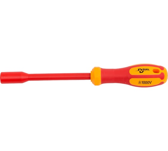 Изображение товара Диэлектрическая торцевая отвёртка-ключ DUEL 1000 В, 10x125 мм, длина 247 мм DE07-100-125