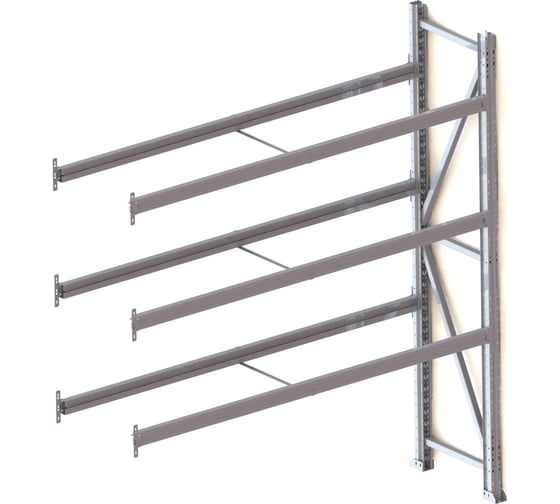 Изображение товара Дополнительная секция каркаса Ирбис л50 2000x500x1800 мм, 3 уровня, без полок  X5706085