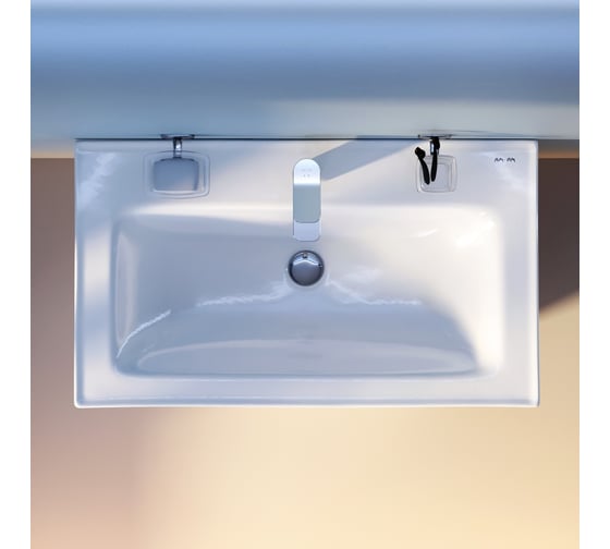 Изображение товара Мебельная керамическая раковина AM.PM X-Joy 80 см, встроенная, цвет: белый, глянец M85AWCC0802WG64