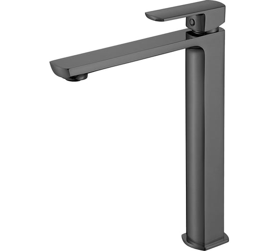 Изображение товара Смеситель для накладной раковины VINCEA next однорычажный, вороненная сталь VBF-1N2GM