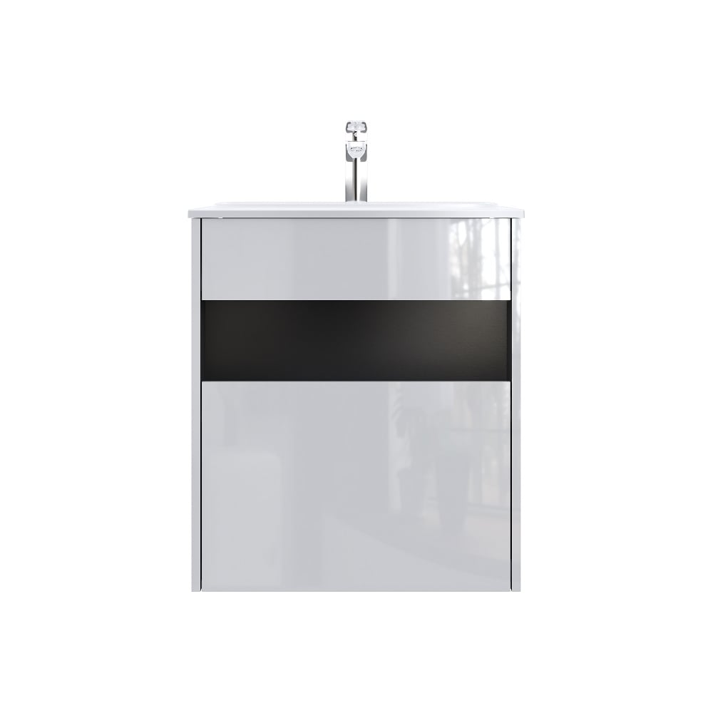 Изображение товара База с нишей AM.PM Func 1 ящик (pull-out), 60 см, цвет белый глянец M8FFUX0601WG