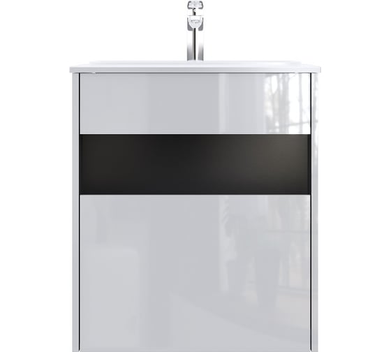 Изображение товара База с нишей AM.PM Func 1 ящик (pull-out), 60 см, цвет белый глянец M8FFUX0601WG