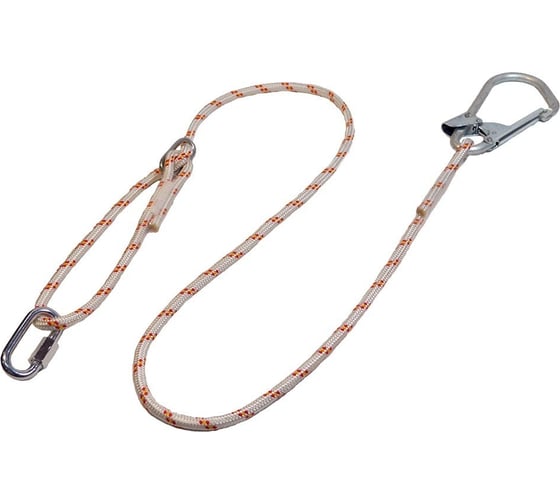 Изображение товара Строп из регулируемого каната ПРОГРЕСС СЕФЕТИ 2 м, с большим монтажным и соединительным карабином Строп Врег+Кс исп.3