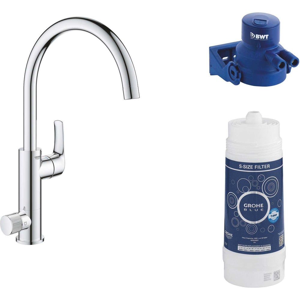 фото Смеситель для кухни grohe