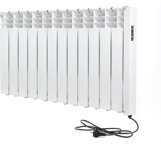 Изображение товара Электрический радиатор отопления Normand энергоэффективный 12 с электронным терморегулятором белый 344-169