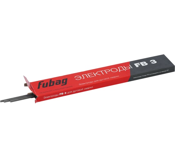 Изображение товара Электрод сварочный с рутиловым покрытием FB 3 (0.9 кг; 2.5 мм) FUBAG 38858