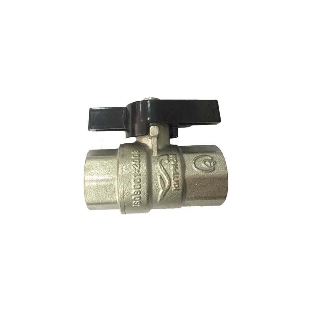 Изображение товара Шаровой кран КИТПРОМ 15, 1/2 ГГ бабочка никелированная латунь