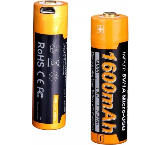 Изображение товара Аккумулятор Fenix 1600 mAh с разъемом для USB ARB-L14-1600U 3324