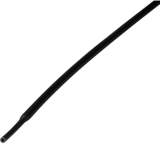 Изображение товара Термоусаживаемая трубка REXANT ТУТ нг 1,0/0,5мм, черная, 50 шт. по 1м 20-1006