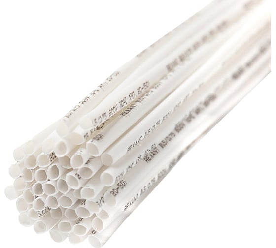 Изображение товара Термоусаживаемая трубка REXANT ТУТ нг 1.5/0.75 мм, 50 шт. по 1м, белая 20-1501