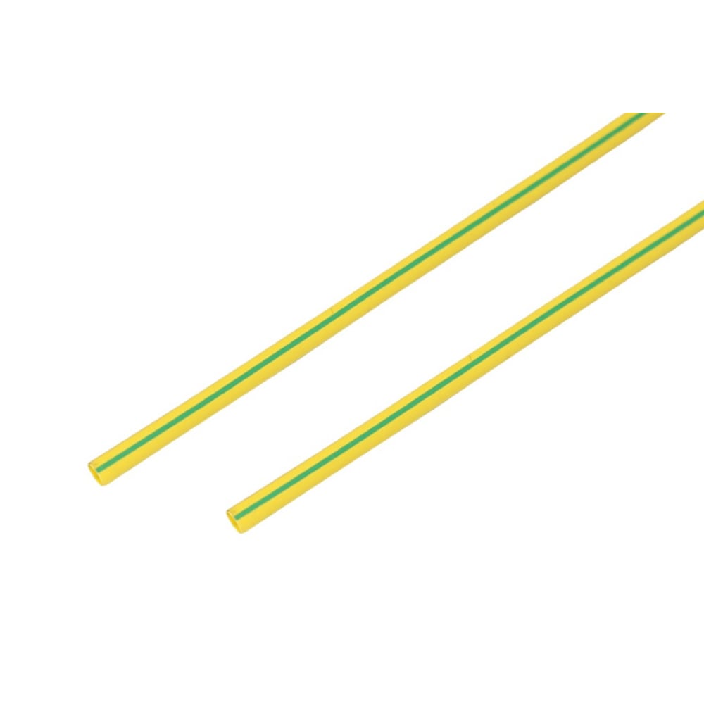фото Термоусадка rexant 1.5/0.75 мм, 1 м, желто-зеленая 20-1507