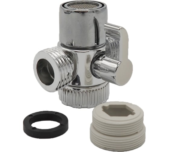 Изображение товара Аэратор смесителя с дивертором ARCO DA VELLA М24 (М22) универсальная резьба, корпус пластик 14513