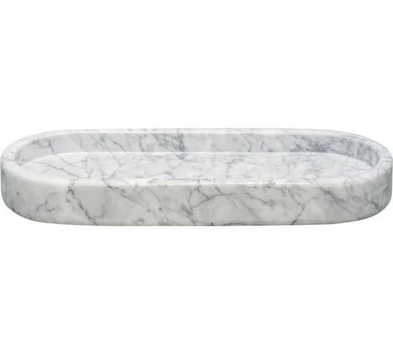 Изображение товара Поднос Bergenson Bjorn Marm, 25x10 см, белый мрамор BB000096
