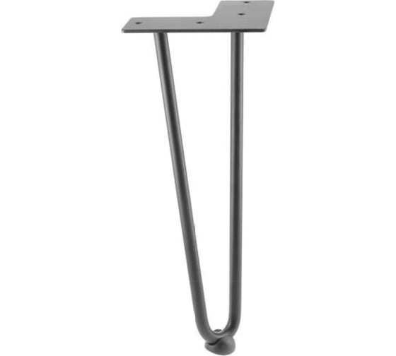 Изображение товара Ножка GTV NM-ARTO-10-2R406 черный матовый, 2 прутка, D-10 мм, H-406 NM-ARTO-10-2R406-20M