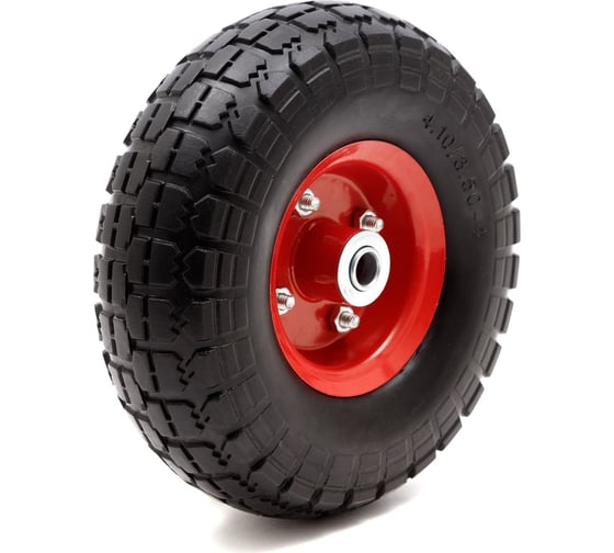 Изображение товара Колесо полиуретановое без камеры (10x3.5x4 pu; ось 20 мм; длина 80 мм) ENIFIELD 10x3.5x4 PU 20/80